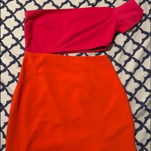 Size XS friends + lovers one shoulder dress from Revolve